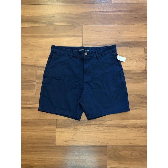 Old Navy Other - NWT Old Navy Dark Blue Chino Shorts Cotton Stretch 7" In Men's Size 32 Slim Fit